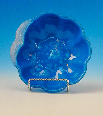 Blue Bowl with Irid