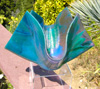 Blue-green Draped Vase