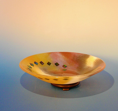 Golden Bowl with Dichroic