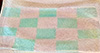 Pink and Aqua Checkerboard Plate