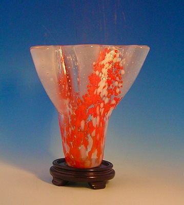 Red Holiday Vase