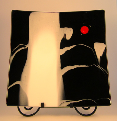 Red, Black, White Platter