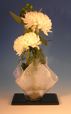 White Flaked Vase